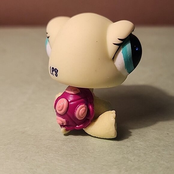 LPS 1597 Turtle Pink Shell Scenery 2008 Hasbro Littlest Pet Shop - Picture 2 of 6